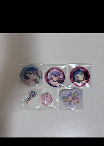 Anime Karakterli Renkli Pin Rozet Seti