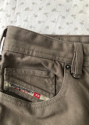Diesel Keten Gorunumlu Pantolon
