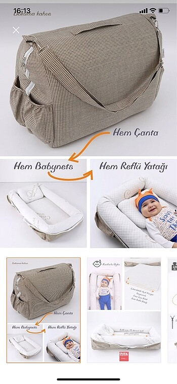 Babynest reflü yatağı