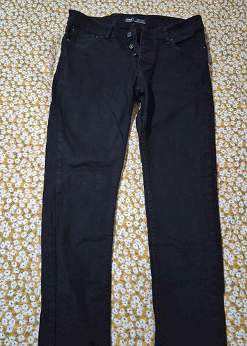 Diğer Siyah Duz Kesim Jean Pantolon