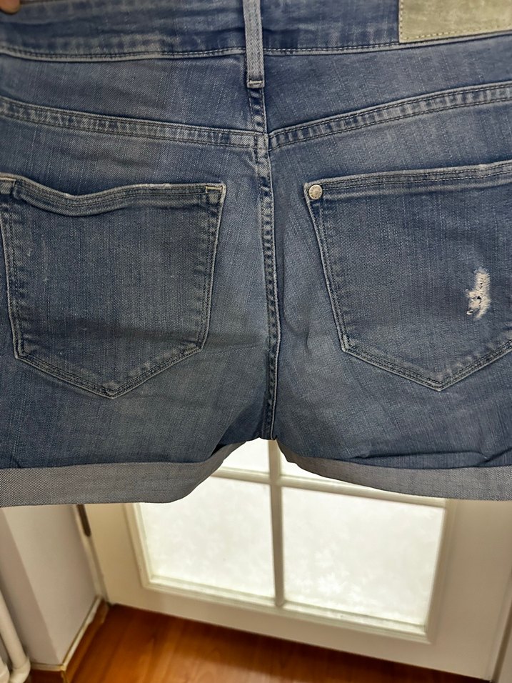 Kadın Mavi Mini Denim Şort - Görsel 3