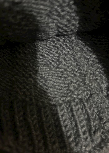 Gri Örgü Kadın Bere - Görsel 2