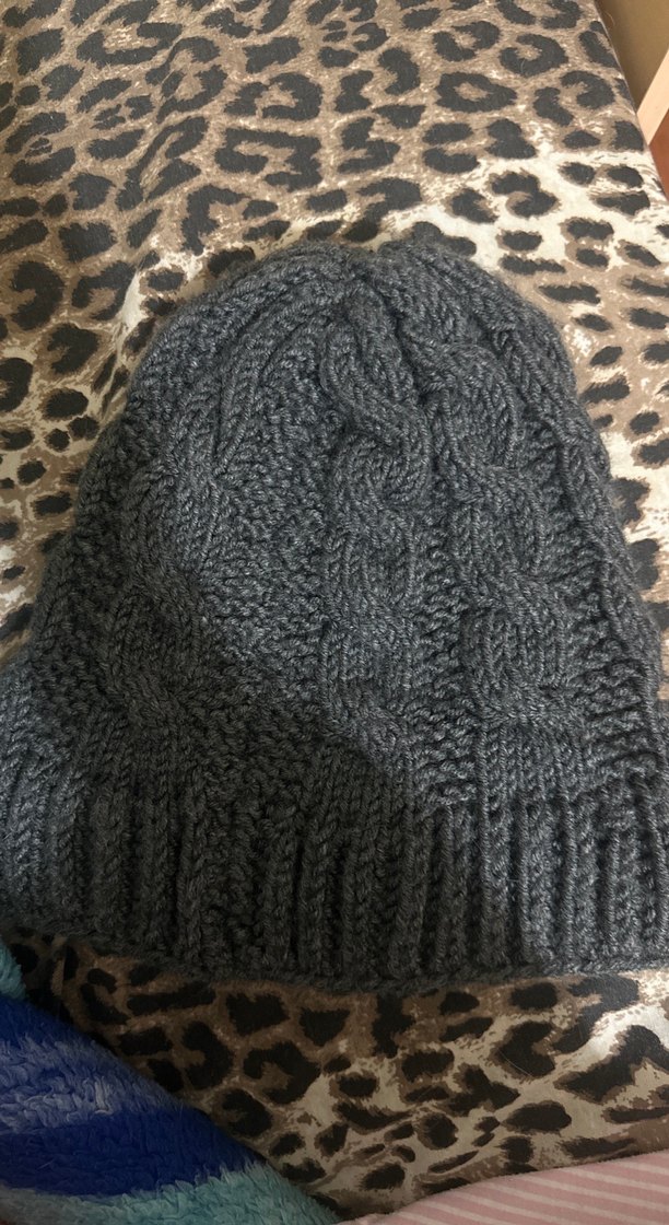 Gri Örgü Kadın Bere - Görsel 3