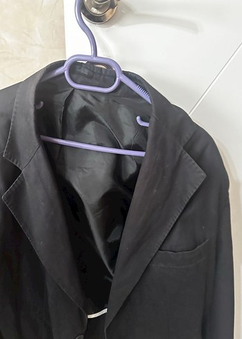 Siyah Erkek Kemerli Normal Kesim Takım Elbise - Görsel 2