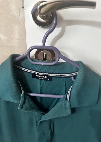 Erkek Koyu Yeşil Kısa Kollu Polo Tişört - Görsel 2