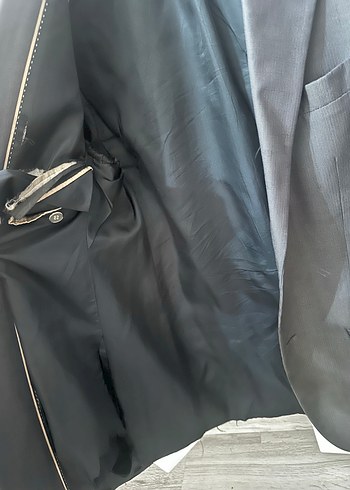 Gri Erkek Ofis Takım Elbise Ceket - Görsel 4