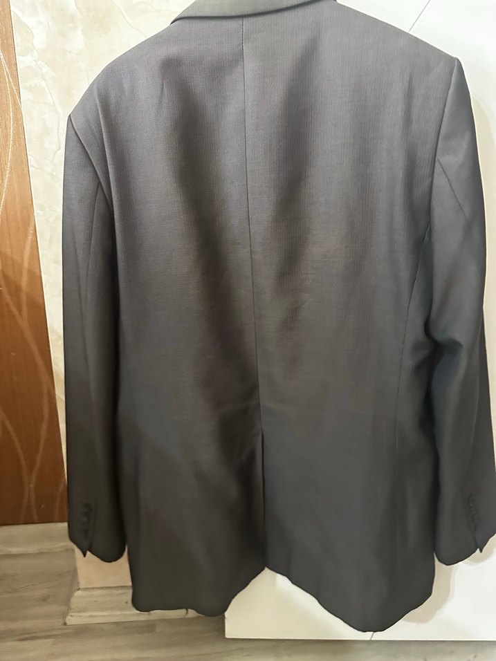 Gri Erkek Ofis Takım Elbise Ceket - Görsel 5