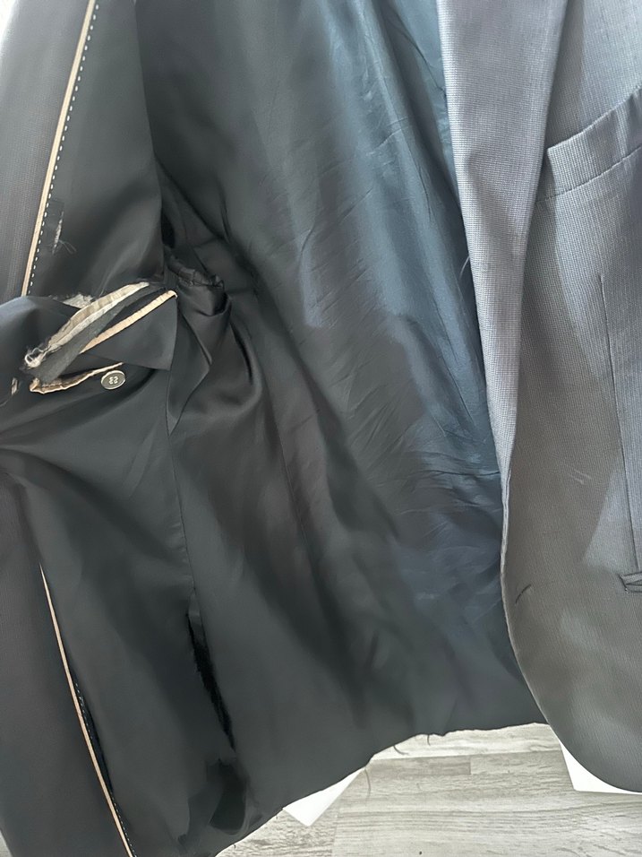 Gri Erkek Ofis Takım Elbise Ceket - Görsel 4