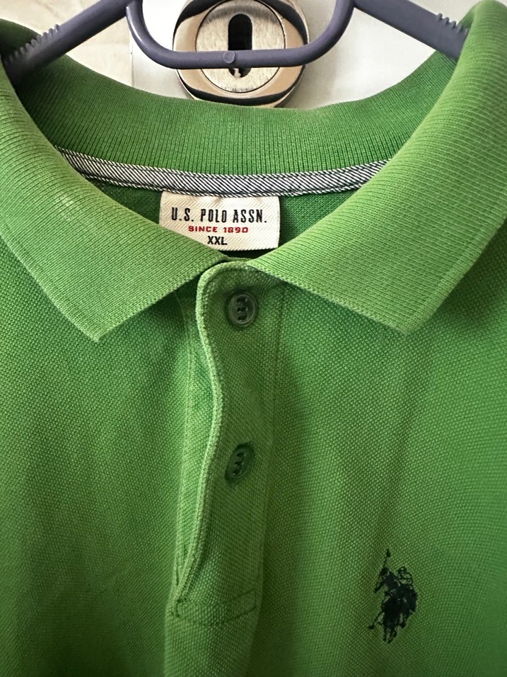 Erkek Yeşil Polo Yaka Kısa Kollu Tişört - Görsel 2