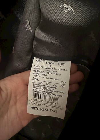 Gri Düğmeli Erkek Ofis Ceketi - Görsel 3