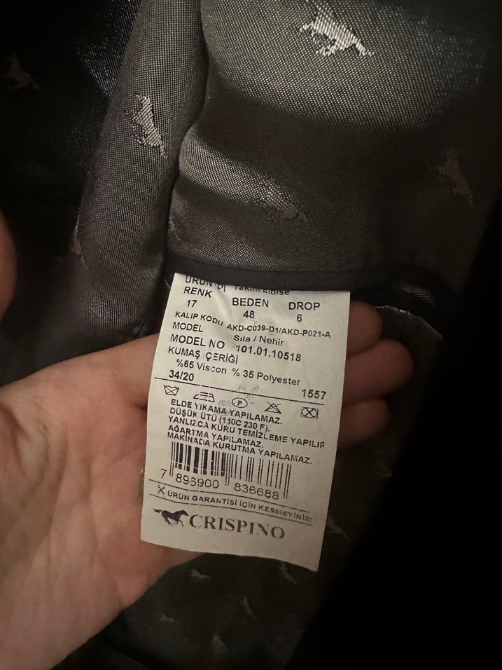 Gri Düğmeli Erkek Ofis Ceketi - Görsel 3