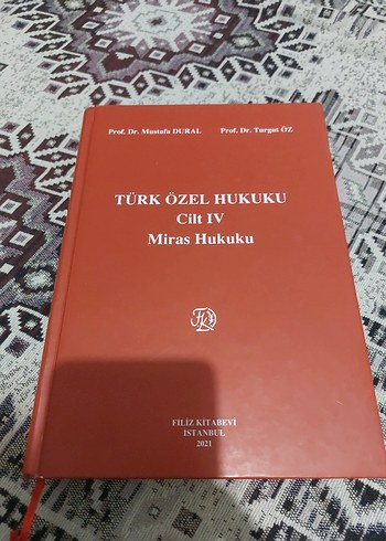 Türk Özel Hukuku Cilt IV Miras Hukuku Kitabı