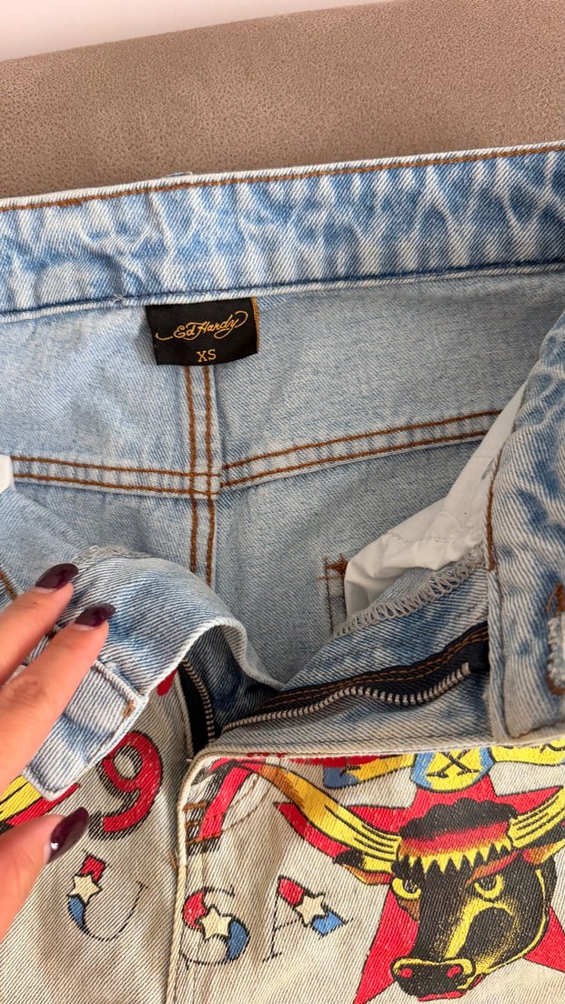 Ed Hardy jean. Orijinal — görsel 9/18