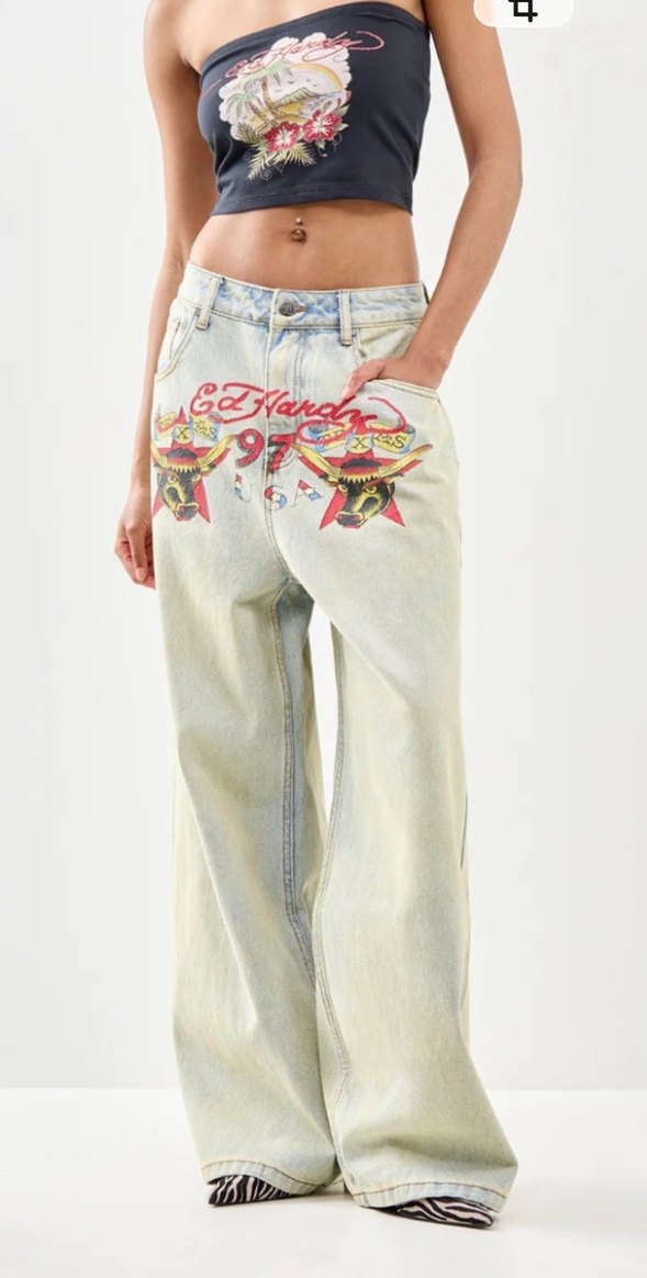 Ed Hardy jean. Orijinal — görsel 17/18