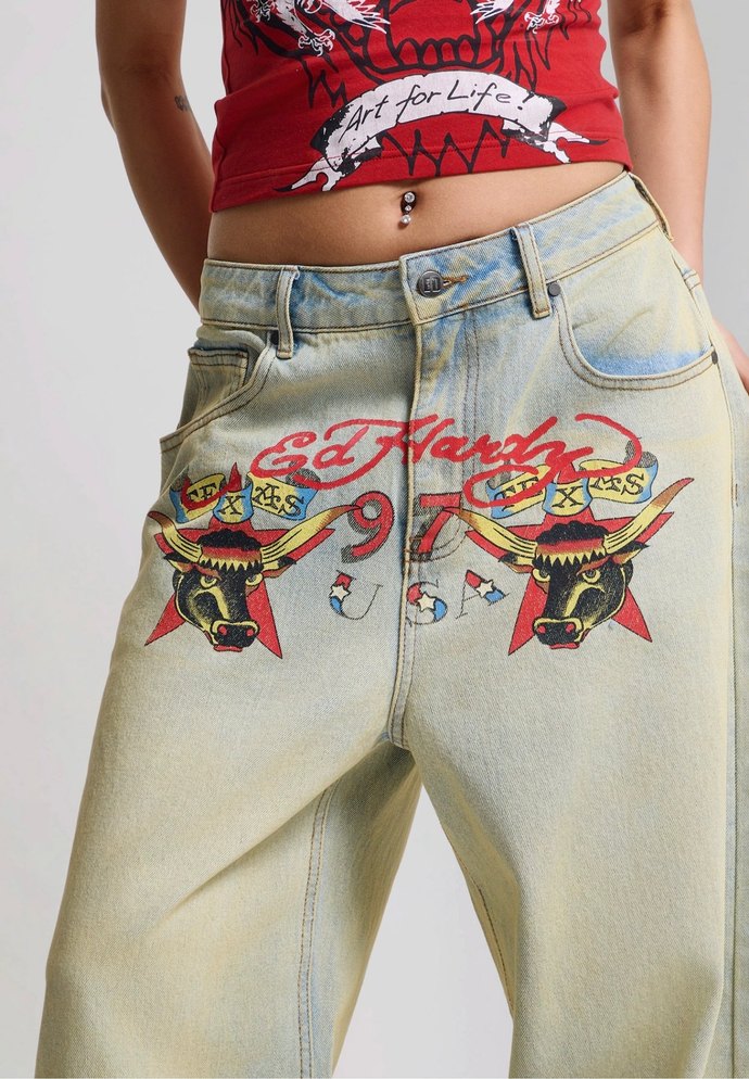 Ed Hardy jean. Orijinal — görsel 14/18