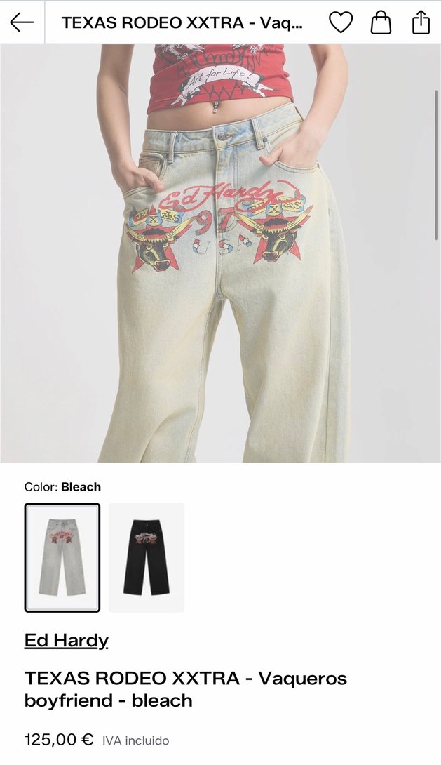 Ed Hardy jean. Orijinal — görsel 11/18
