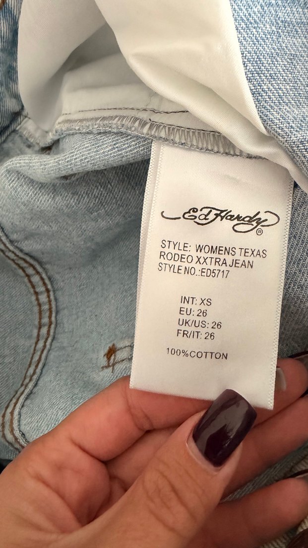 Ed Hardy jean. Orijinal — görsel 8/18
