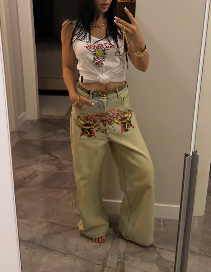 Ed Hardy jean. Orijinal — görsel 16/18
