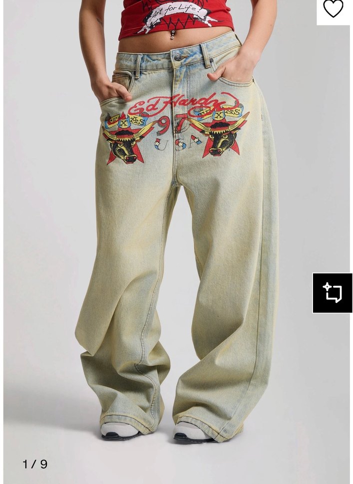 Ed Hardy jean. Orijinal — görsel 2/18