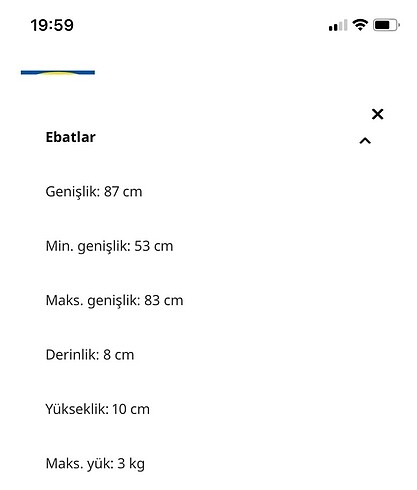 Ikea İkea Uzayan banyo askısı