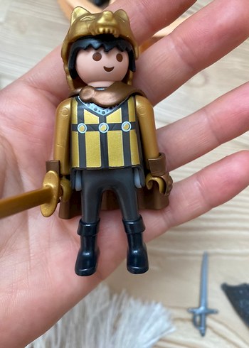 Beden Renk Playmobil üç figür ve alanı