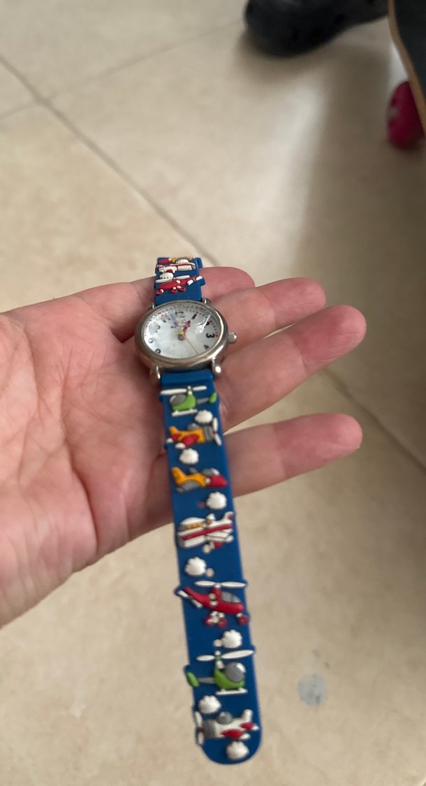 Renkli Baskılı Çocuk Saati - Görsel 2