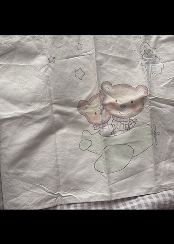 Gri Baskılı Çocuk Nevresim ve Yatak Örtüsü - Görsel 3