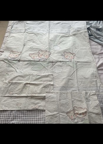 Gri Baskılı Çocuk Nevresim ve Yatak Örtüsü - Görsel 5