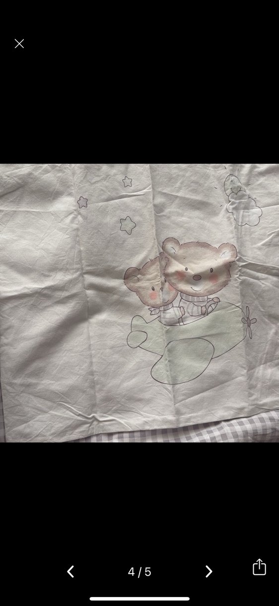 Gri Baskılı Çocuk Nevresim ve Yatak Örtüsü - Görsel 3