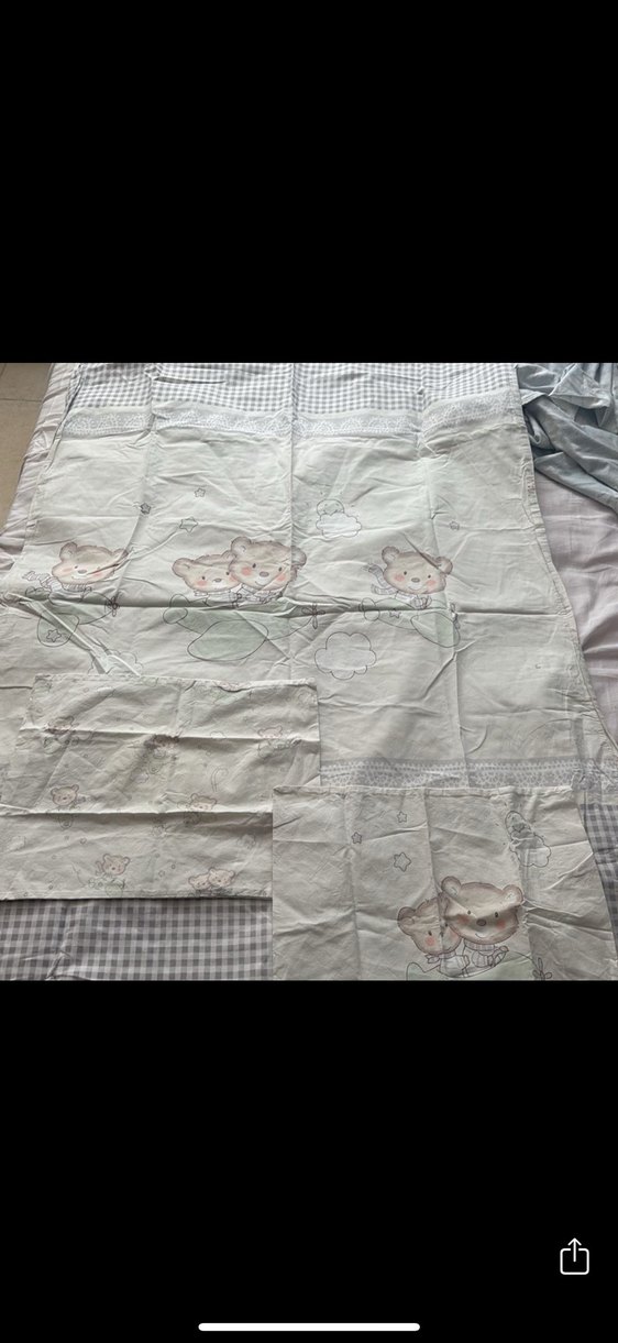 Gri Baskılı Çocuk Nevresim ve Yatak Örtüsü - Görsel 5