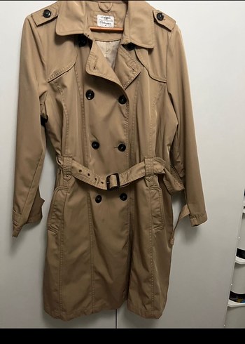 Bej Midi Boy Kadın Trençkot - Görsel 5