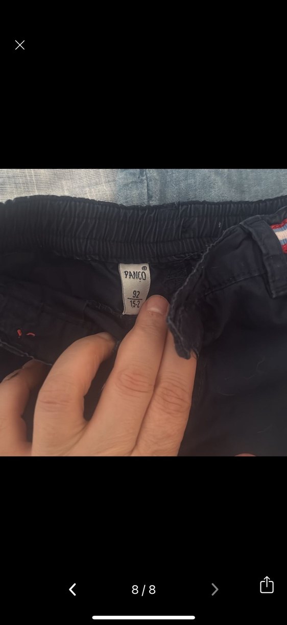 Gri Erkek Çocuk Rahat Kesim Kot Şort - Görsel 4