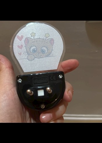 Renkli Kedi Tasarımlı Gece Lambası - Görsel 2