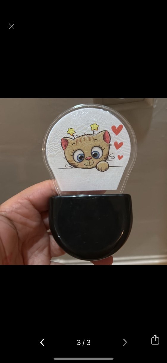 Renkli Kedi Tasarımlı Gece Lambası - Görsel 3