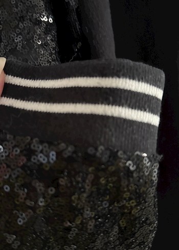 Siyah Fermuarlı Kadın Ceket LTB - Görsel 4