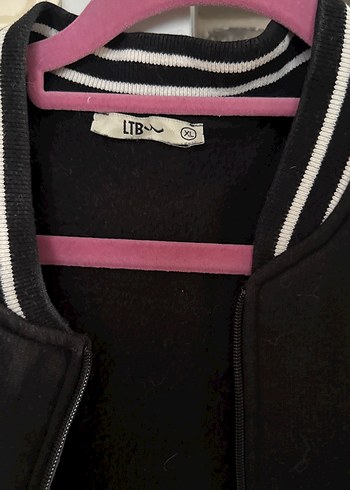 Siyah Fermuarlı Kadın Ceket LTB - Görsel 5