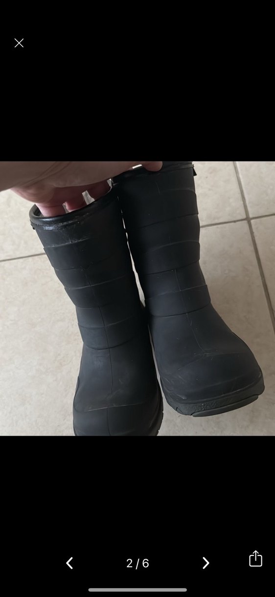 Siyah Erkek Çocuk Kauçuk Botlar - Görsel 2