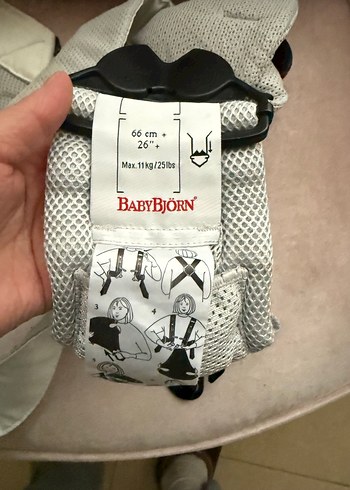 Gri BabyBjörn Bebek Taşıyıcı - Görsel 6