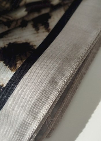 Kahverengi Leopar Desenli Kadın şal - Görsel 2