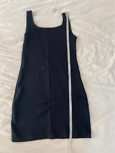 Örme siyah elbise - Görsel 2