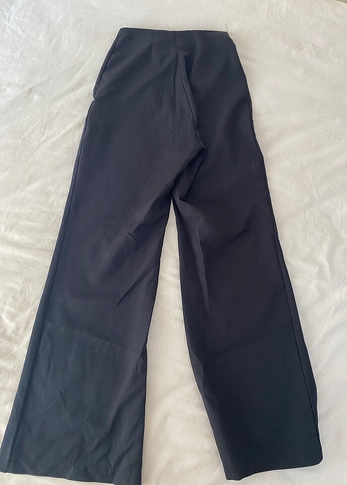 Siyah kumaş pantolon - Görsel 2