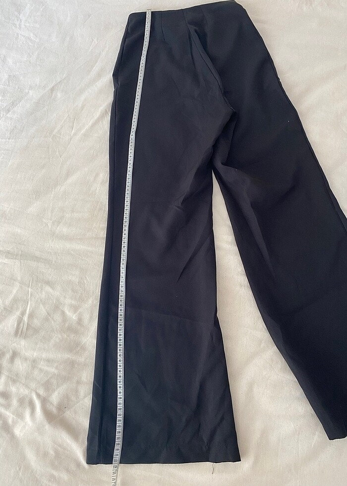 Siyah kumaş pantolon - Görsel 3