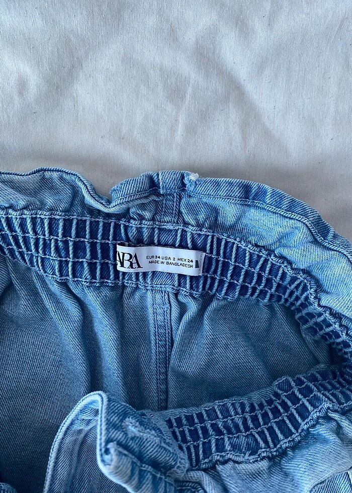 Zara kot şort - Görsel 3