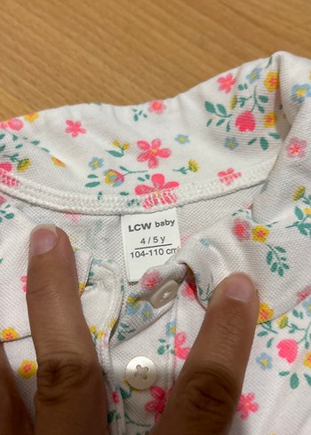 Çiçek Desenli Kız Çocuk Kısa Kollu Gömlek - Görsel 4