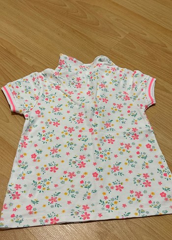 Çiçek Desenli Kız Çocuk Kısa Kollu Gömlek - Görsel 5