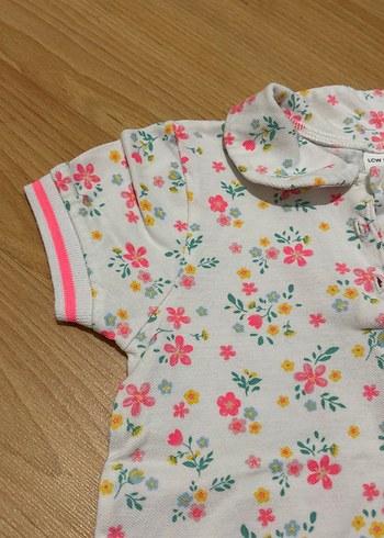 Çiçek Desenli Kız Çocuk Kısa Kollu Gömlek - Görsel 3