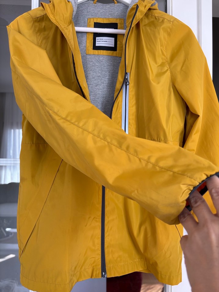 Sarı Fermuarlı çocuk Yağmurluk - Görsel 3
