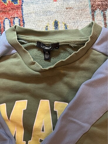 xs Beden çeşitli Renk Mavi sweatshirt