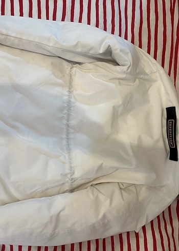 Beyaz erkek Kürklü Midi Parka canada goose marka - Görsel 5