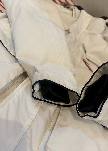 Beyaz erkek Kürklü Midi Parka canada goose marka - Görsel 4